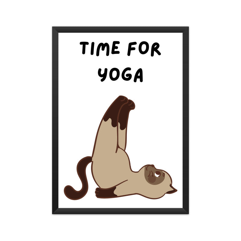 Bilkool Time For Yoga A4 Poster