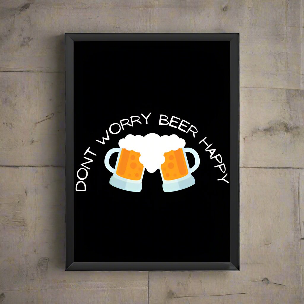 Bilkool Beer Happy A4 Poster