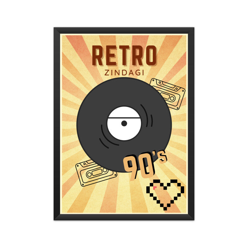 Bilkool Retro Zindadi A4 Poster