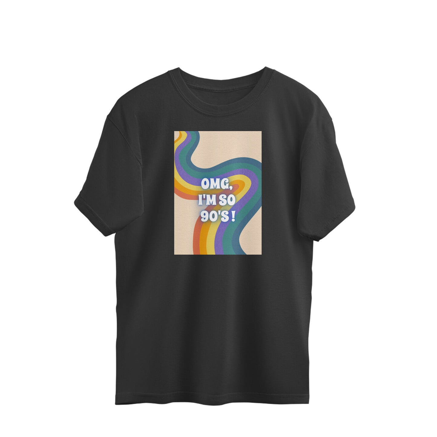Bilkool OMG I'm So 90's Oversized T-Shirts