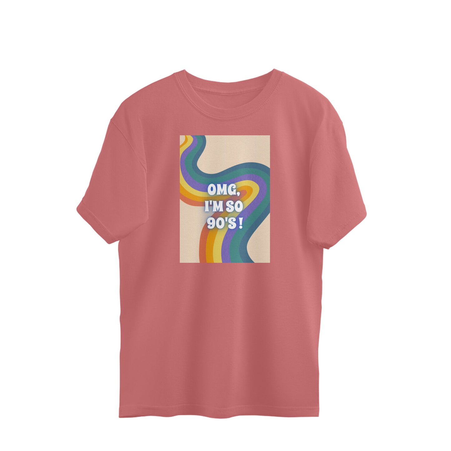 Bilkool OMG I'm So 90's Oversized T-Shirts