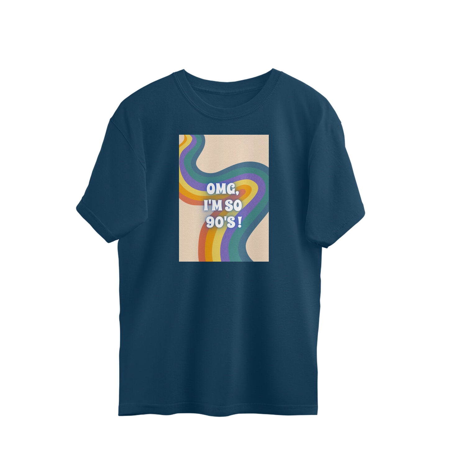 Bilkool OMG I'm So 90's Oversized T-Shirts