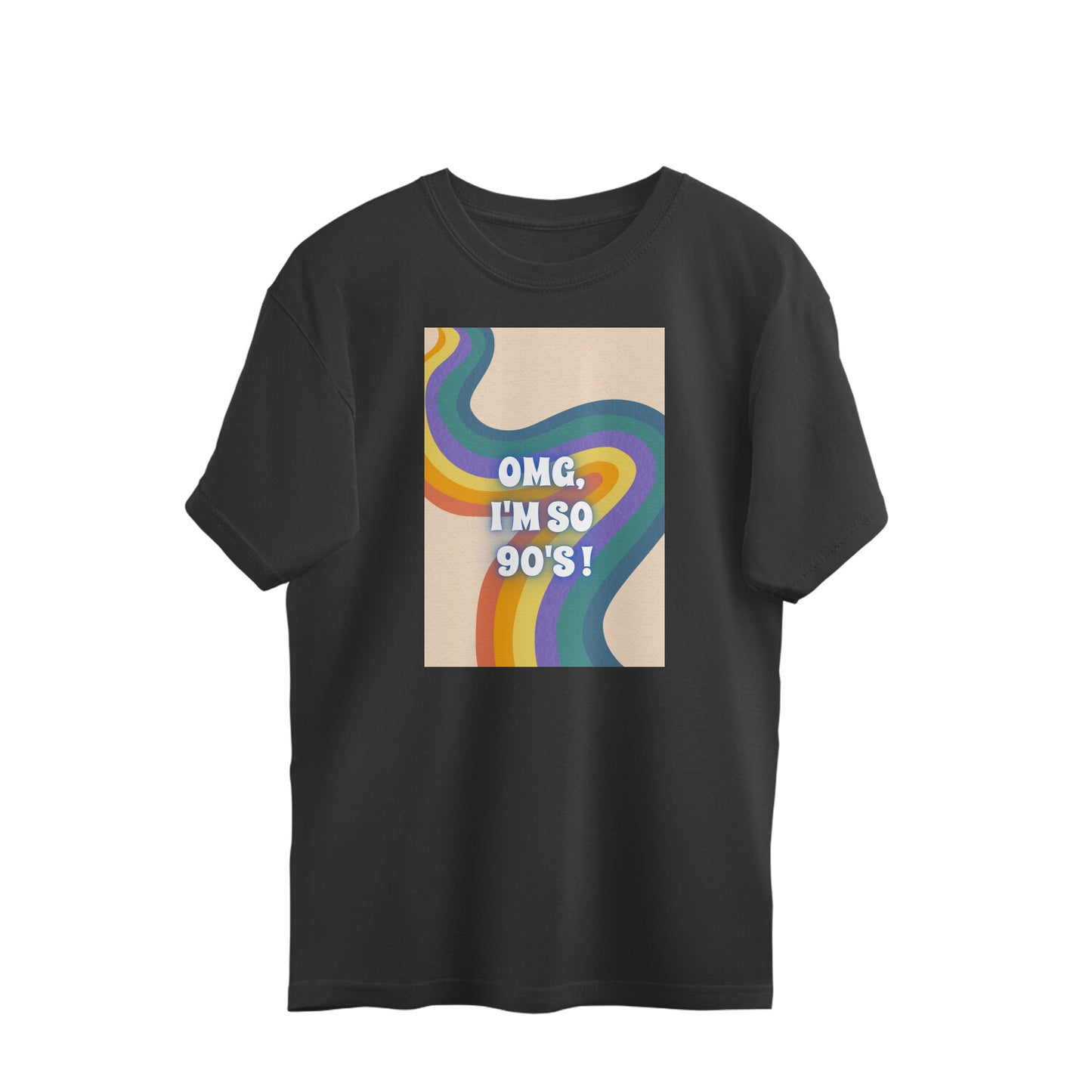 Bilkool OMG I'm So 90's Oversized T-Shirts