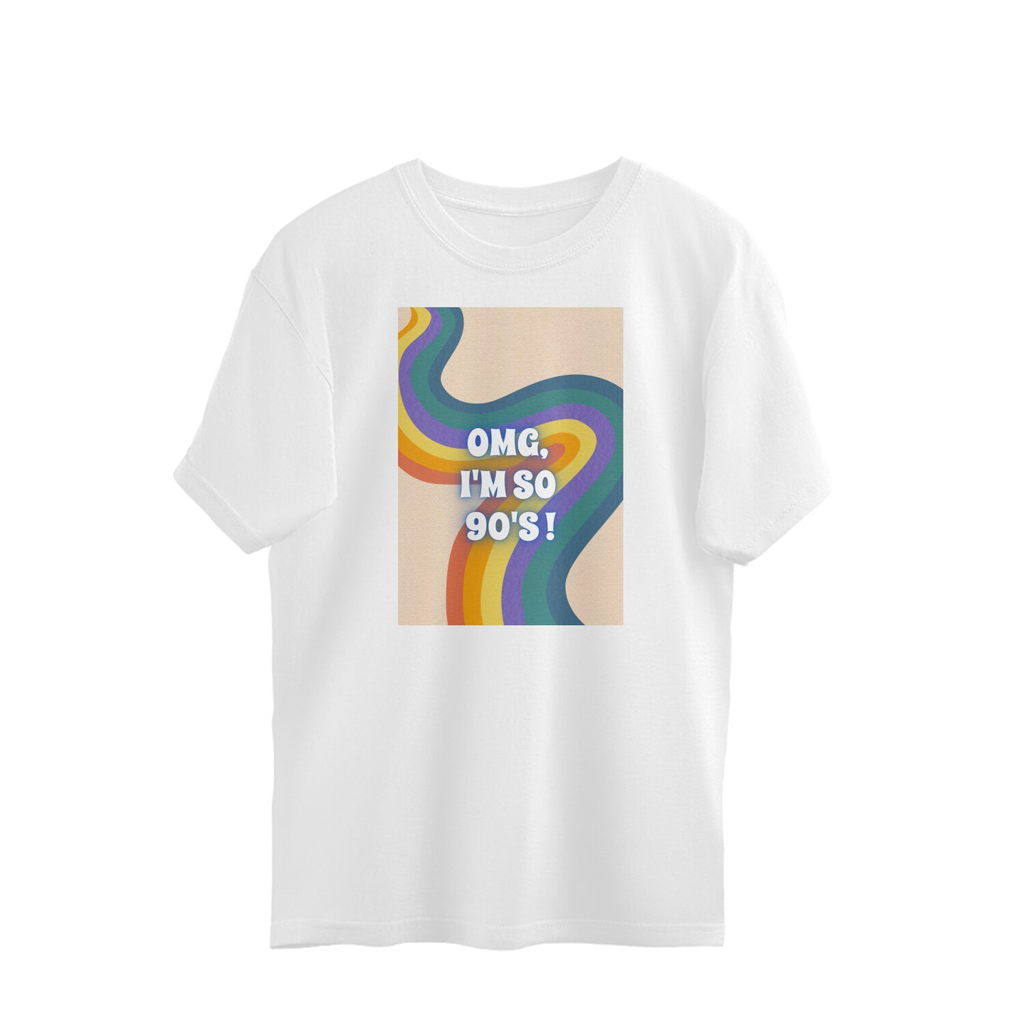 Bilkool OMG I'm So 90's Oversized T-Shirts