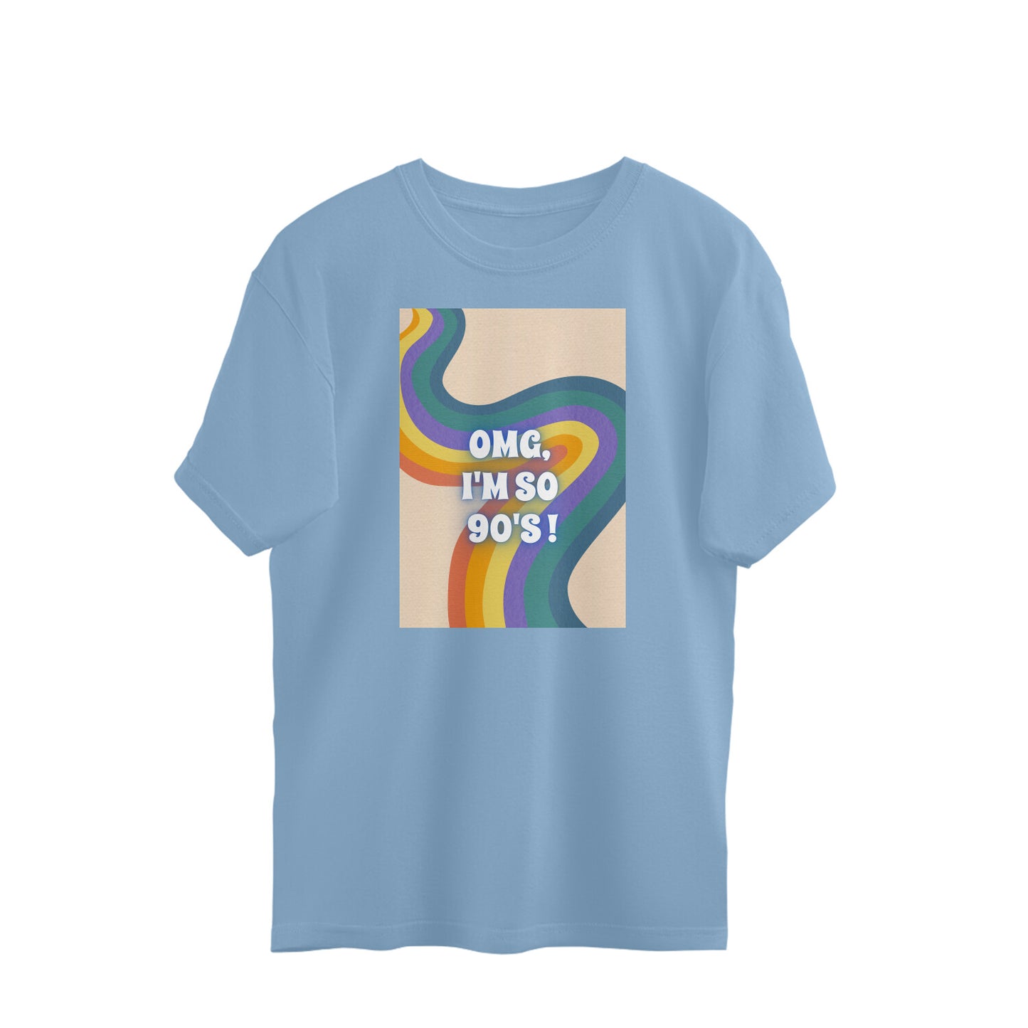 Bilkool OMG I'm So 90's Oversized T-Shirts
