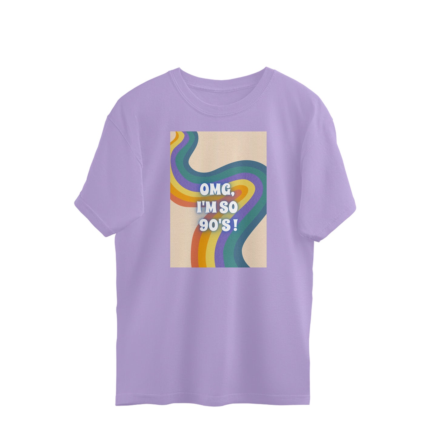 Bilkool OMG I'm So 90's Oversized T-Shirts