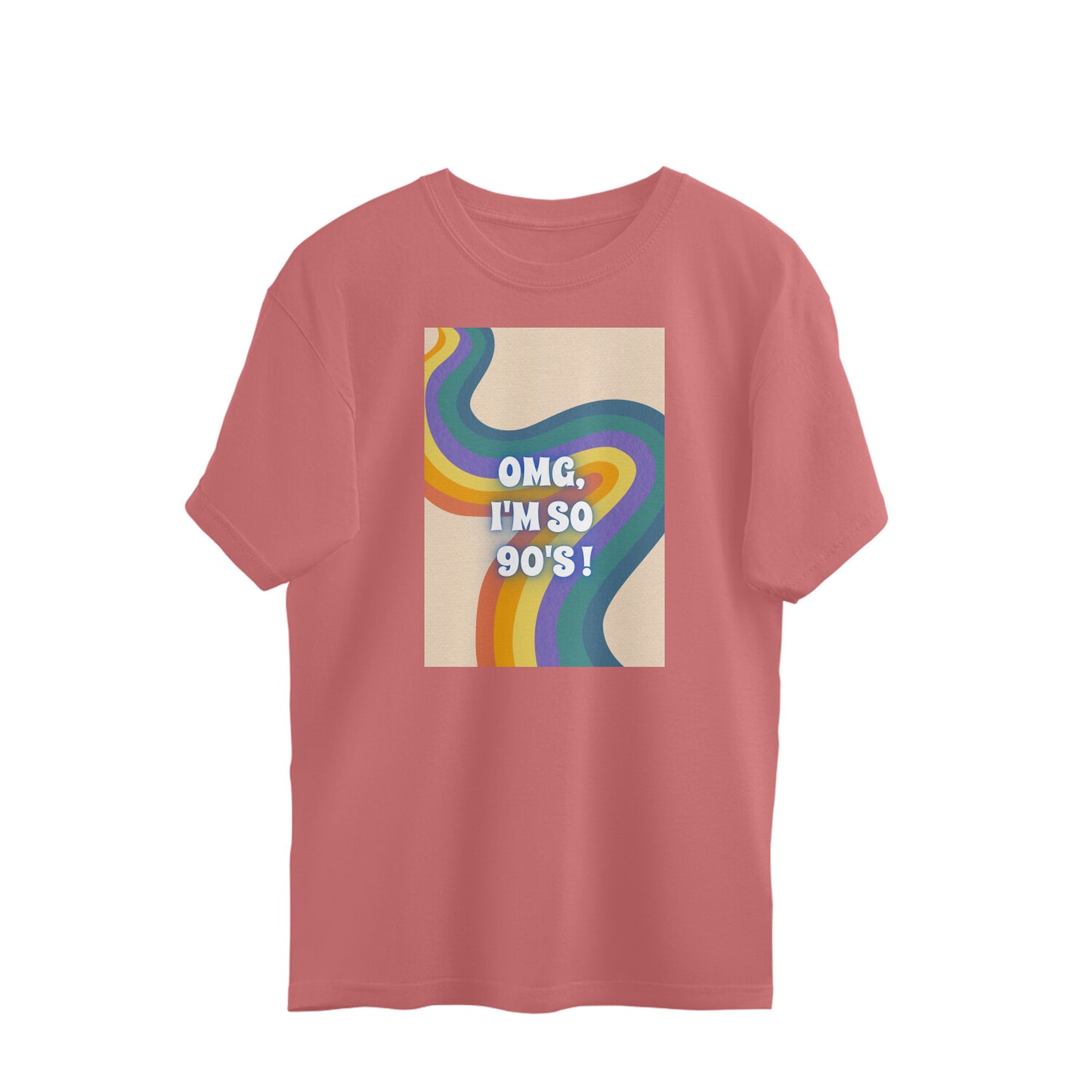 Bilkool OMG I'm So 90's Oversized T-Shirts