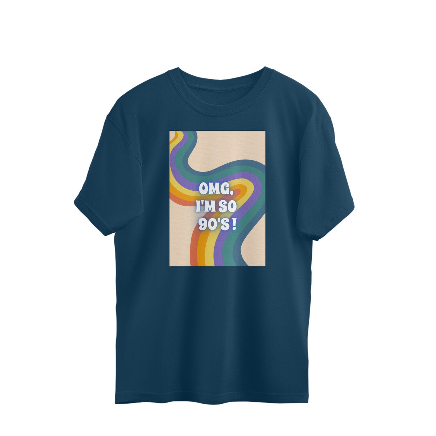 Bilkool OMG I'm So 90's Oversized T-Shirts