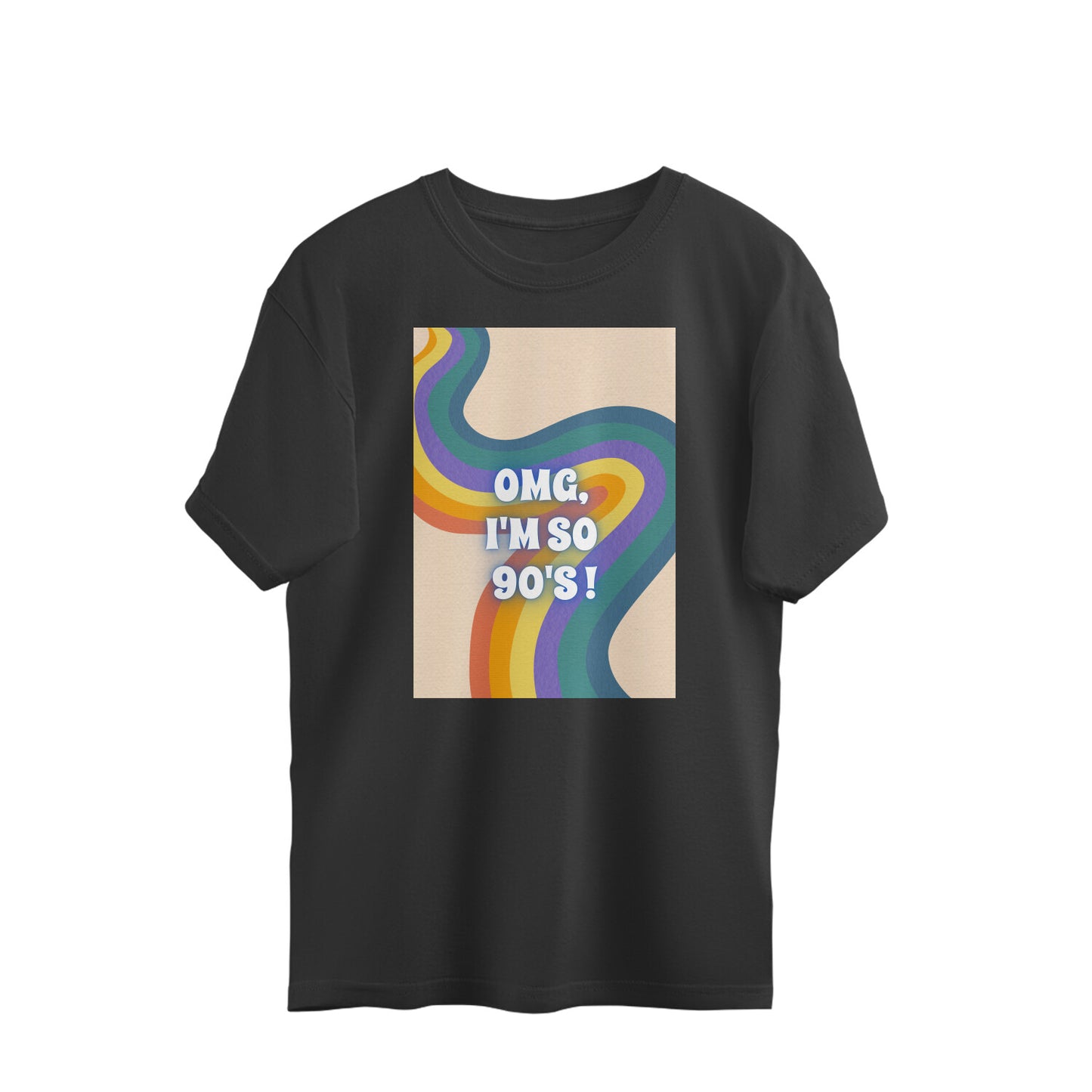 Bilkool OMG I'm So 90's Oversized T-Shirts