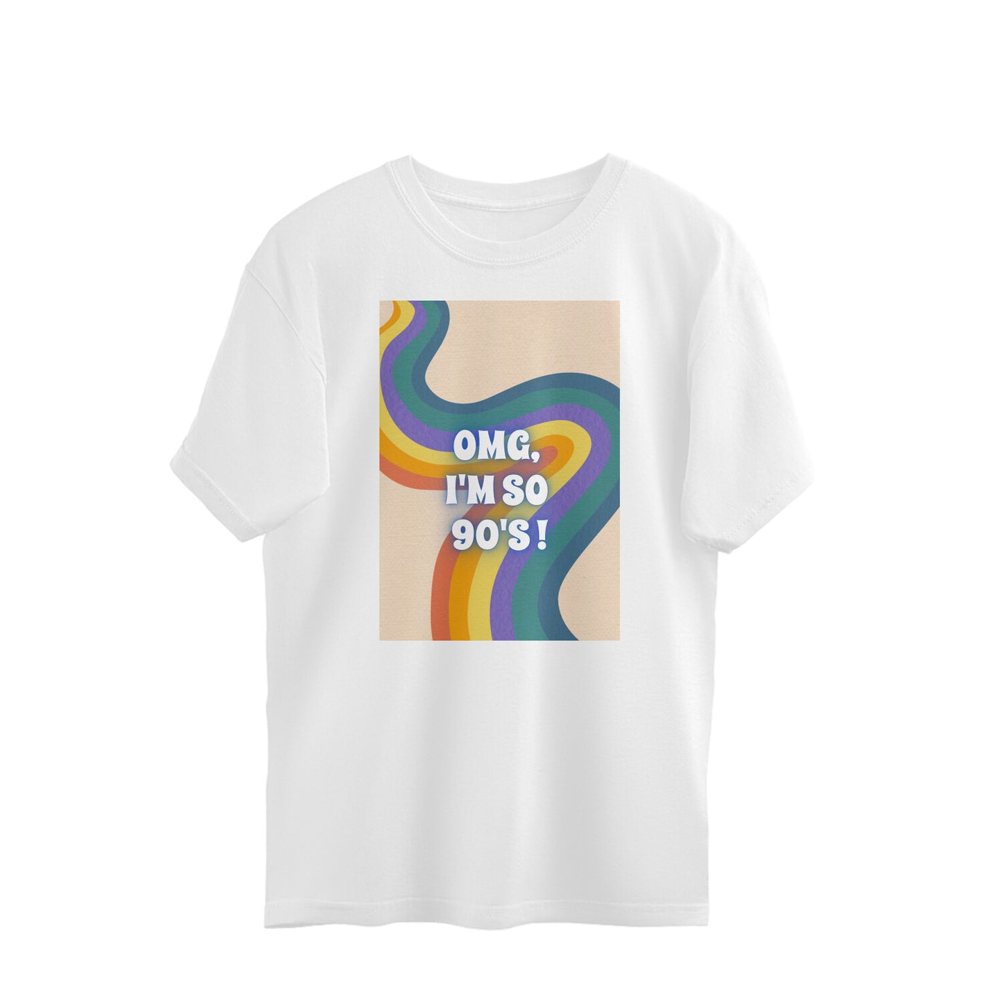 Bilkool OMG I'm So 90's Oversized T-Shirts