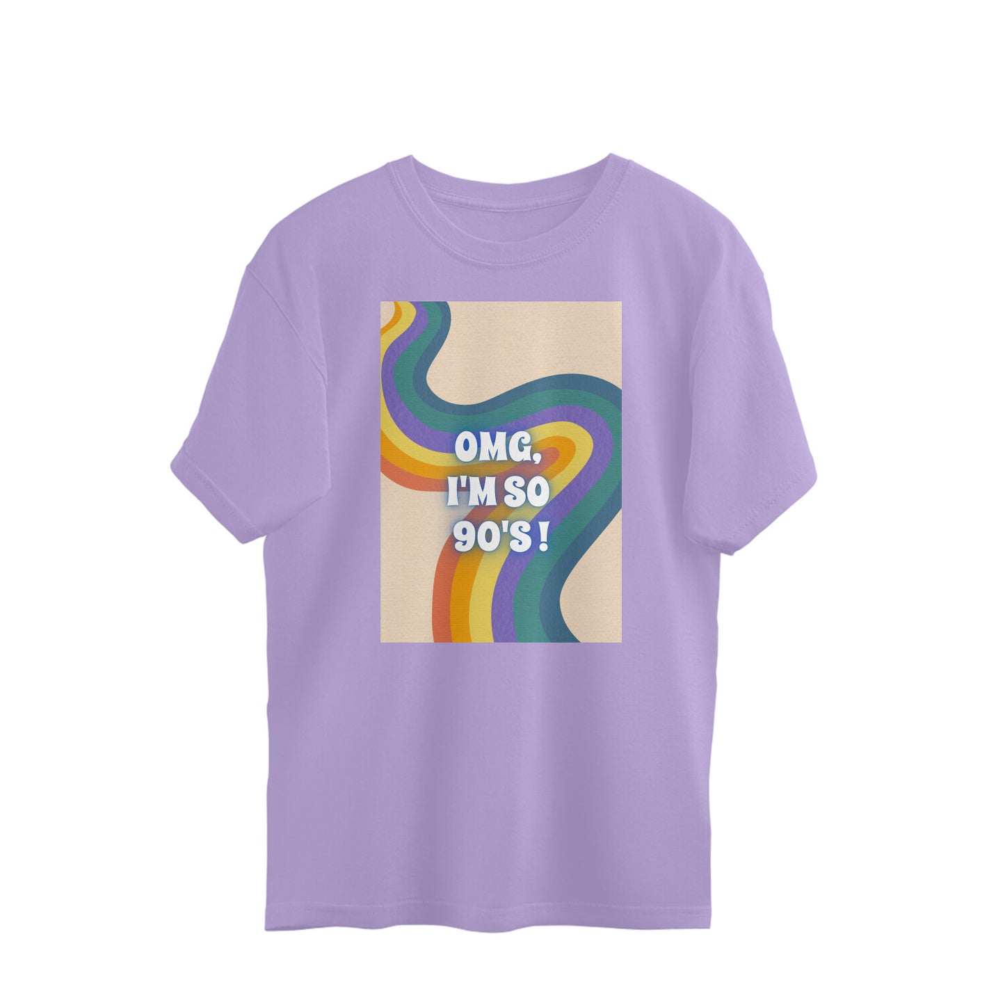 Bilkool OMG I'm So 90's Oversized T-Shirts