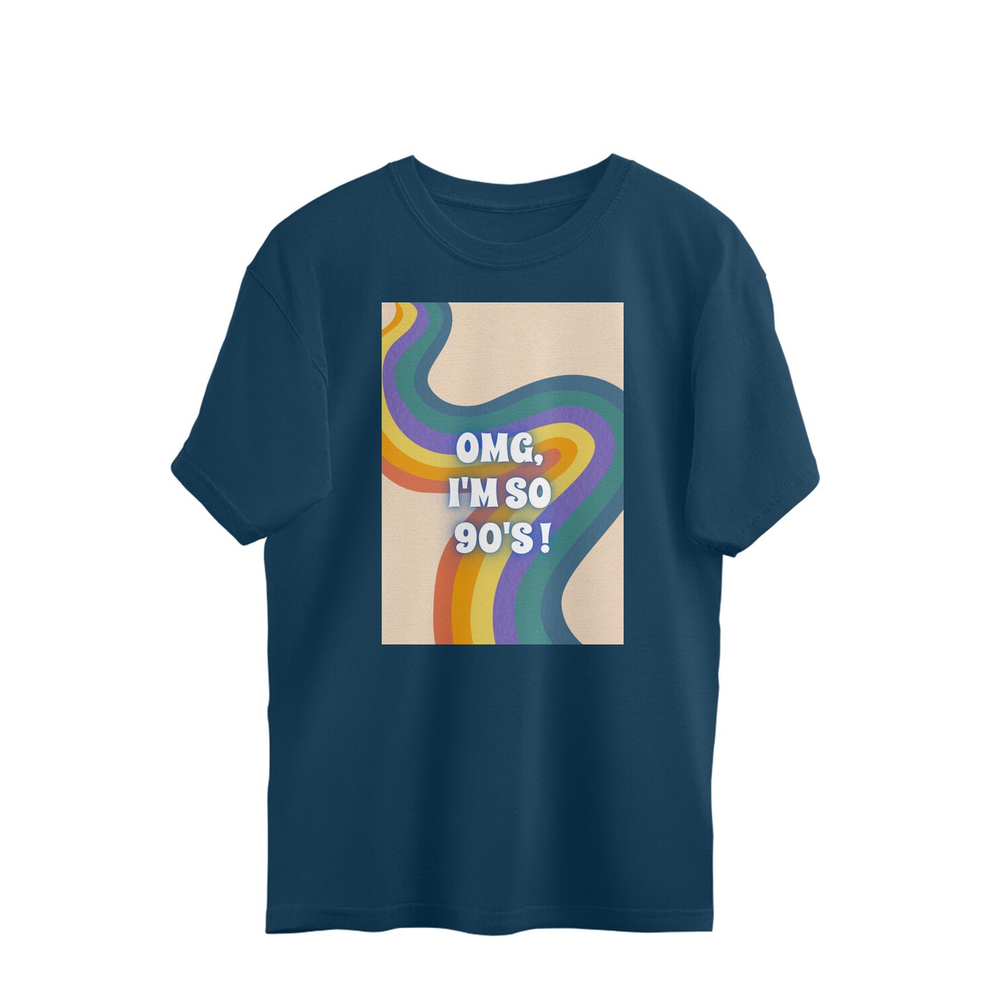 Bilkool OMG I'm So 90's Oversized T-Shirts