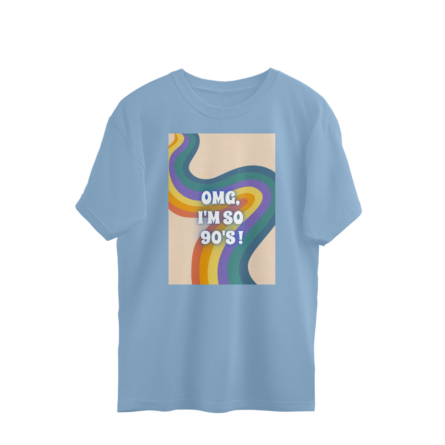 Bilkool OMG I'm So 90's Oversized T-Shirts