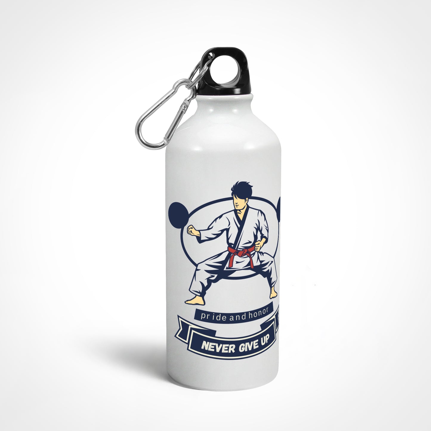 Bilkool Karate Never Give Up Aluminium Sipper Bottle 750 ml