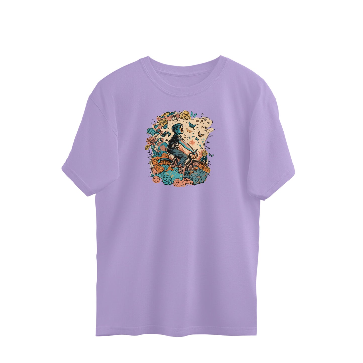 Bilkool Happy Place Oversized T-Shirts