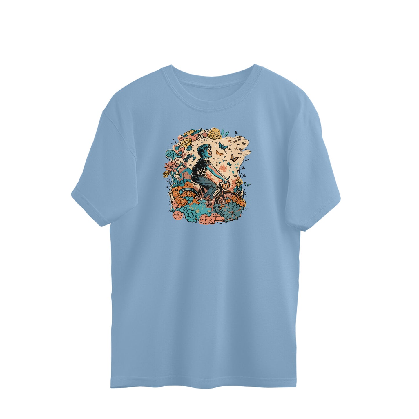 Bilkool Happy Place Oversized T-Shirts