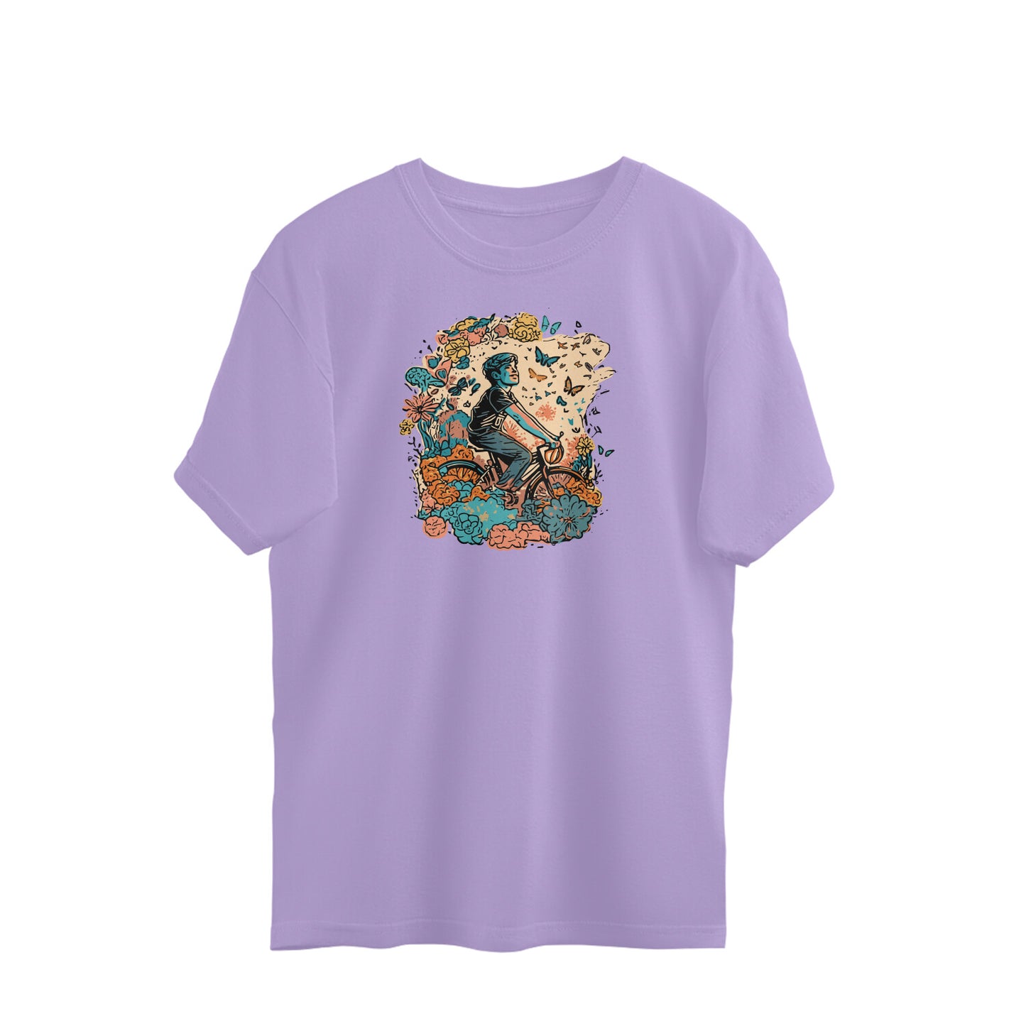 Bilkool Happy Place Oversized T-Shirts