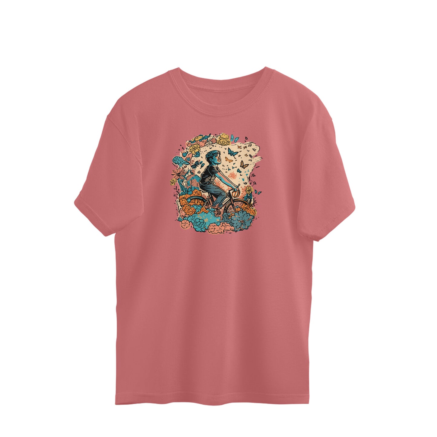 Bilkool Happy Place Oversized T-Shirts