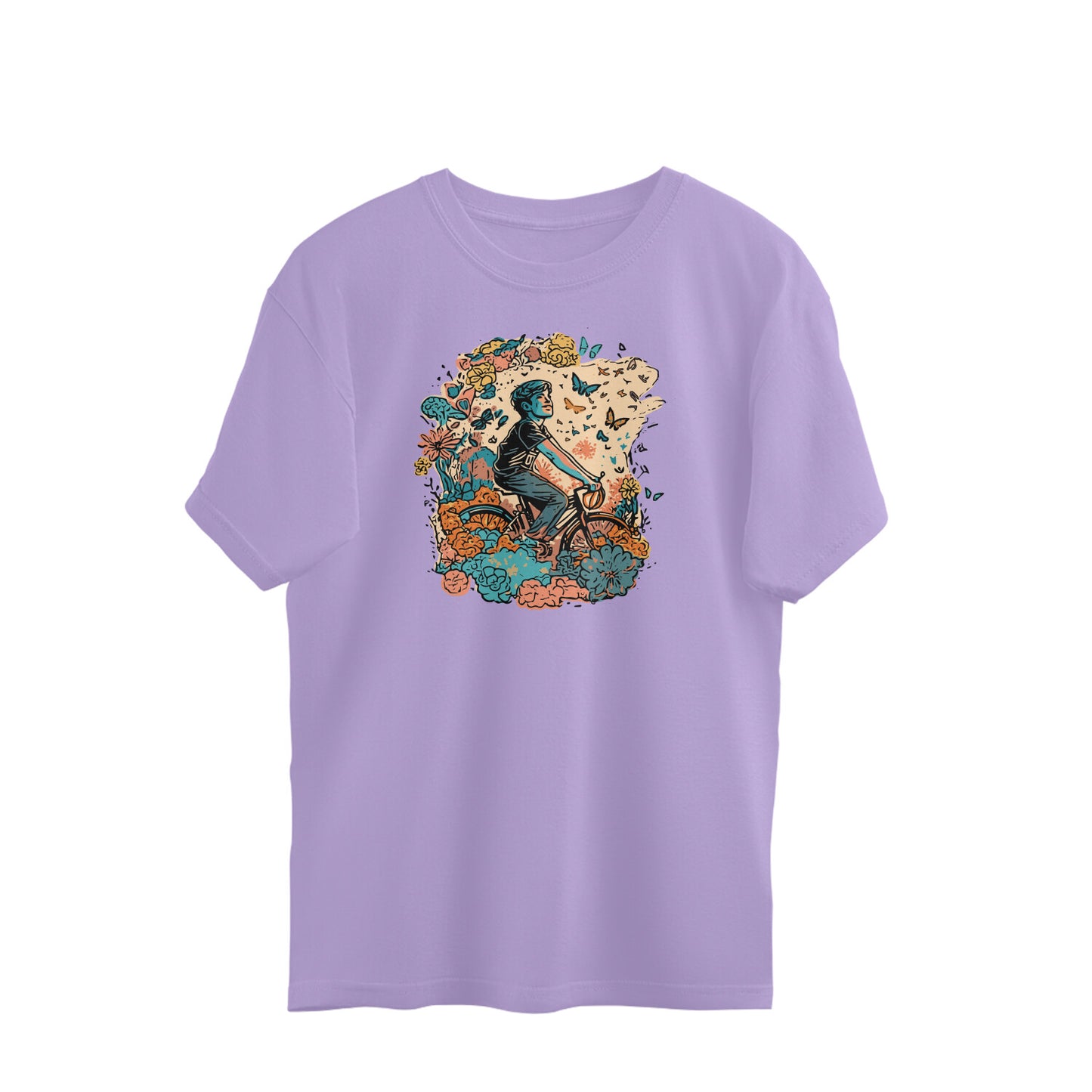 Bilkool Happy Place Oversized T-Shirts