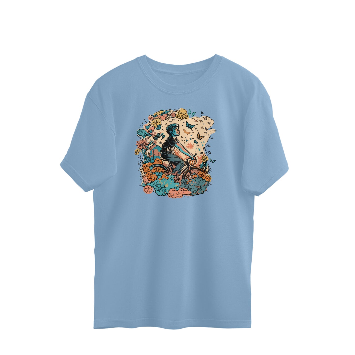 Bilkool Happy Place Oversized T-Shirts