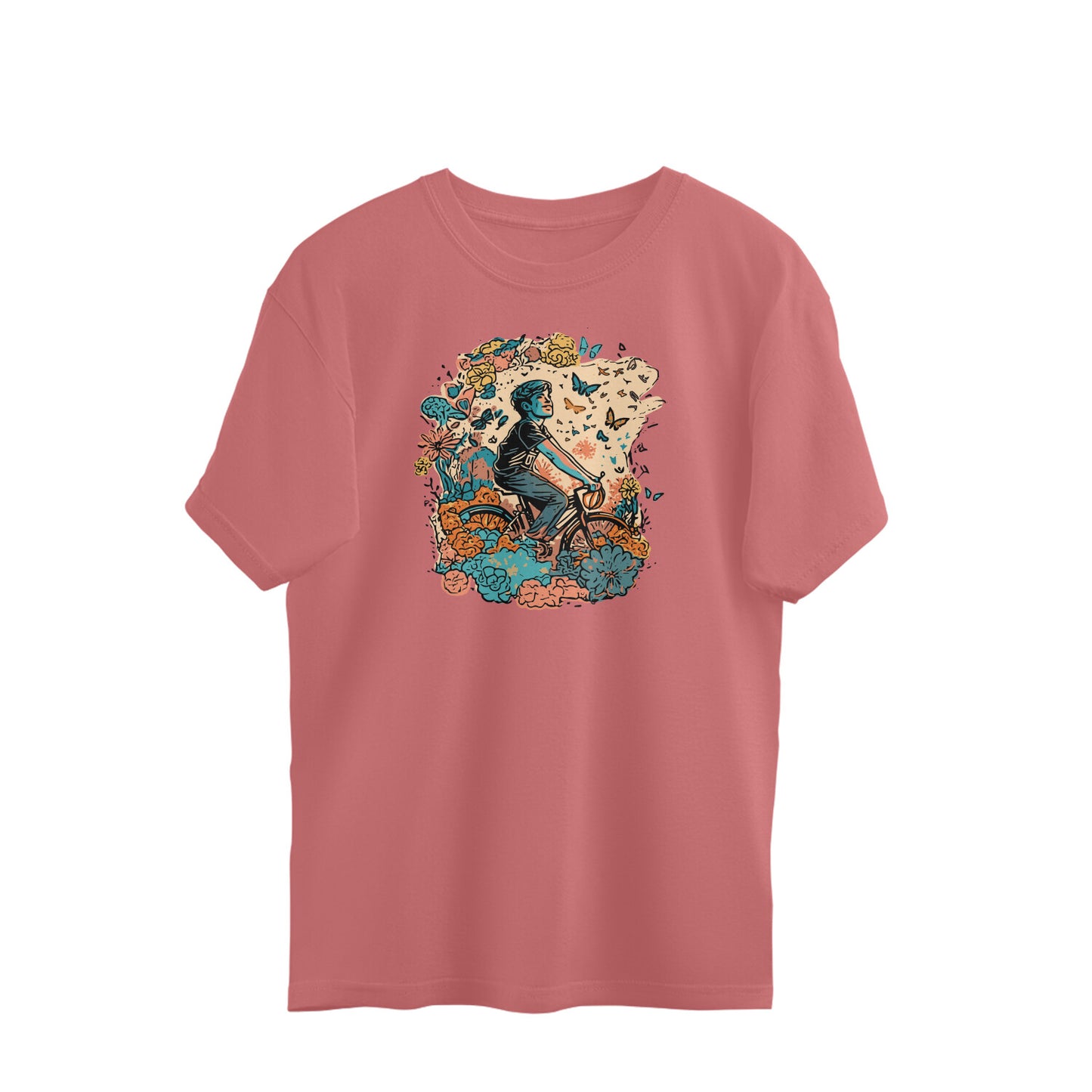 Bilkool Happy Place Oversized T-Shirts