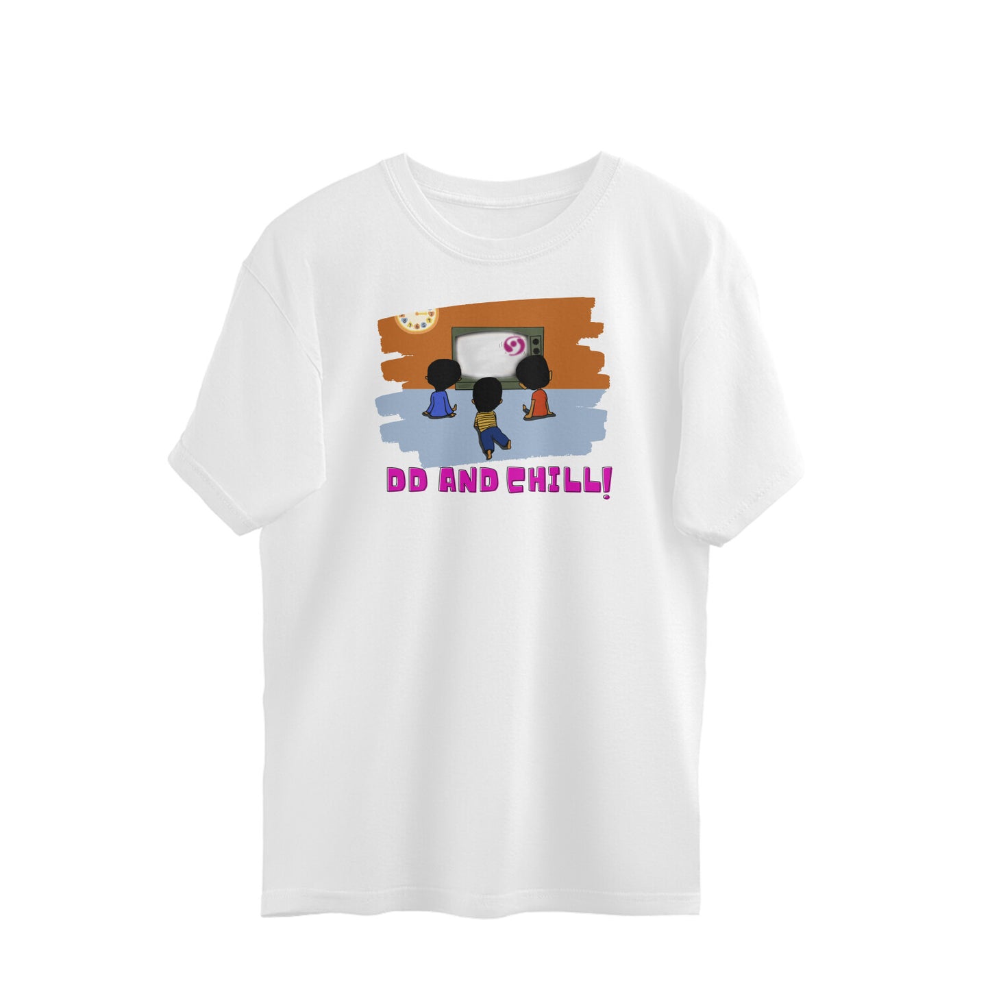 Bilkool DD and Chill With Friends Oversized T-Shirts