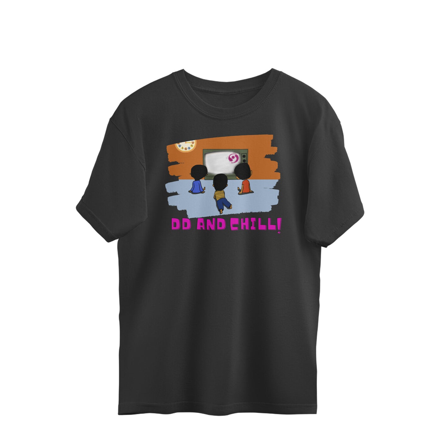 Bilkool DD and Chill With Friends Oversized T-Shirts