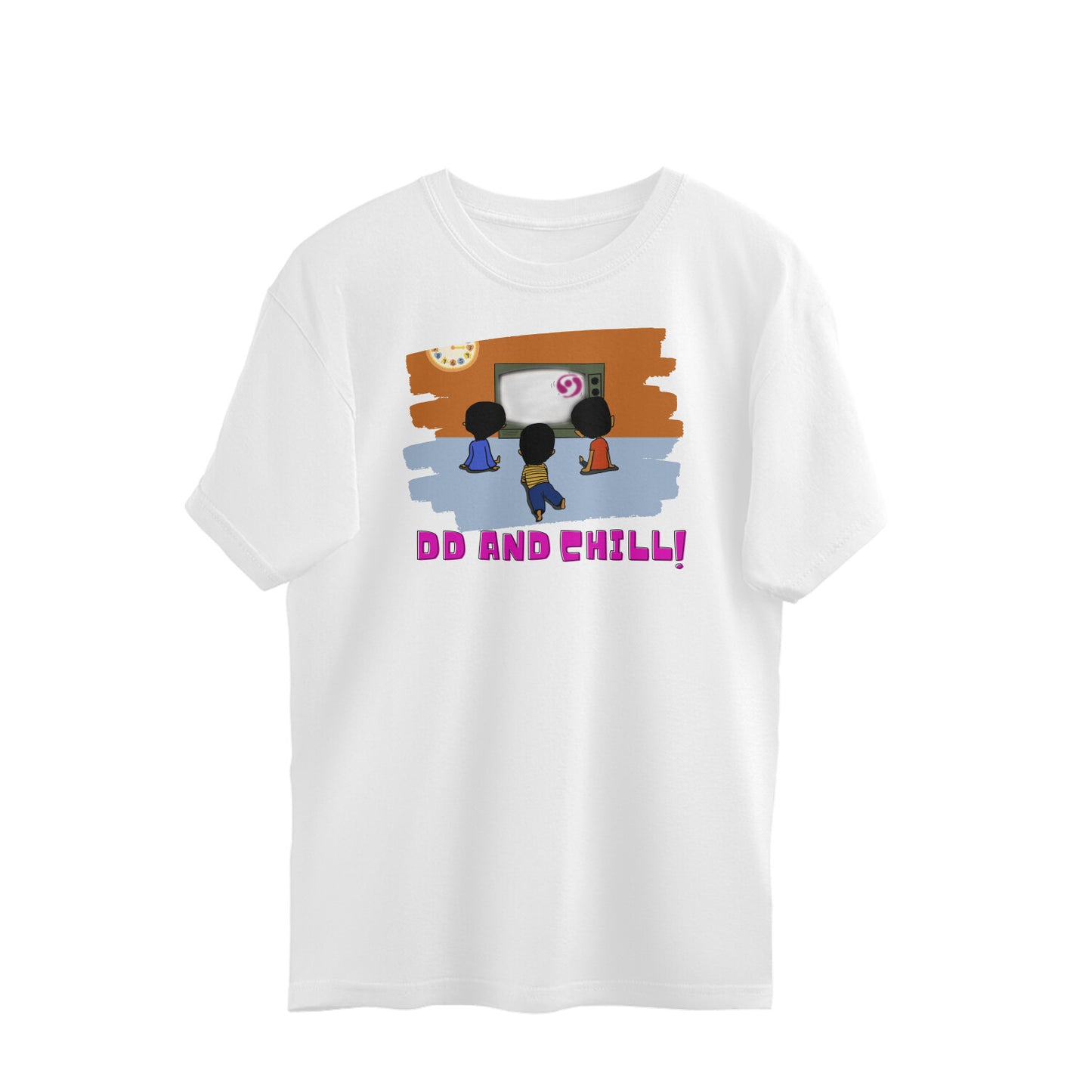 Bilkool DD and Chill With Friends Oversized T-Shirts