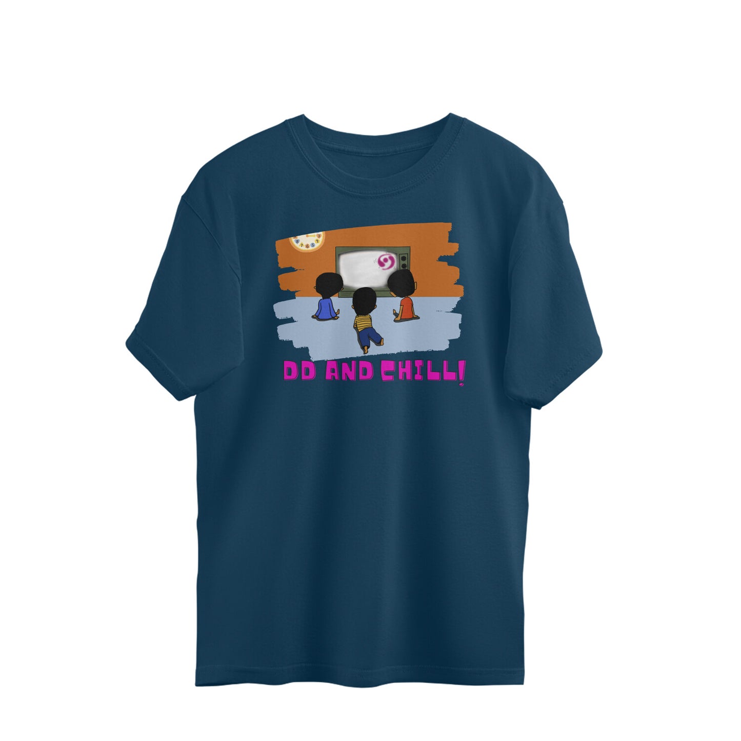 Bilkool DD and Chill With Friends Oversized T-Shirts