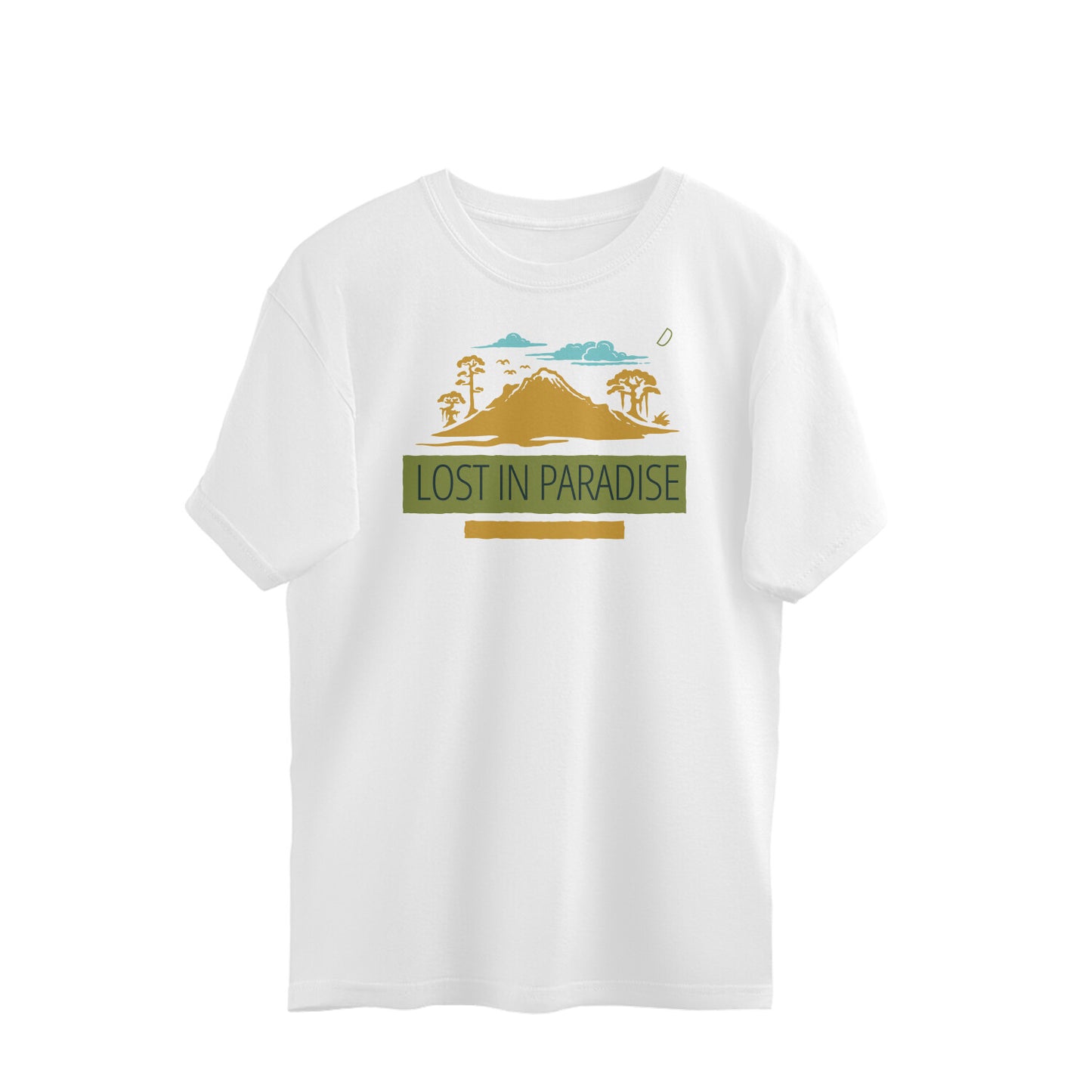 Bilkool Lost in Paradise Oversized T-Shirts