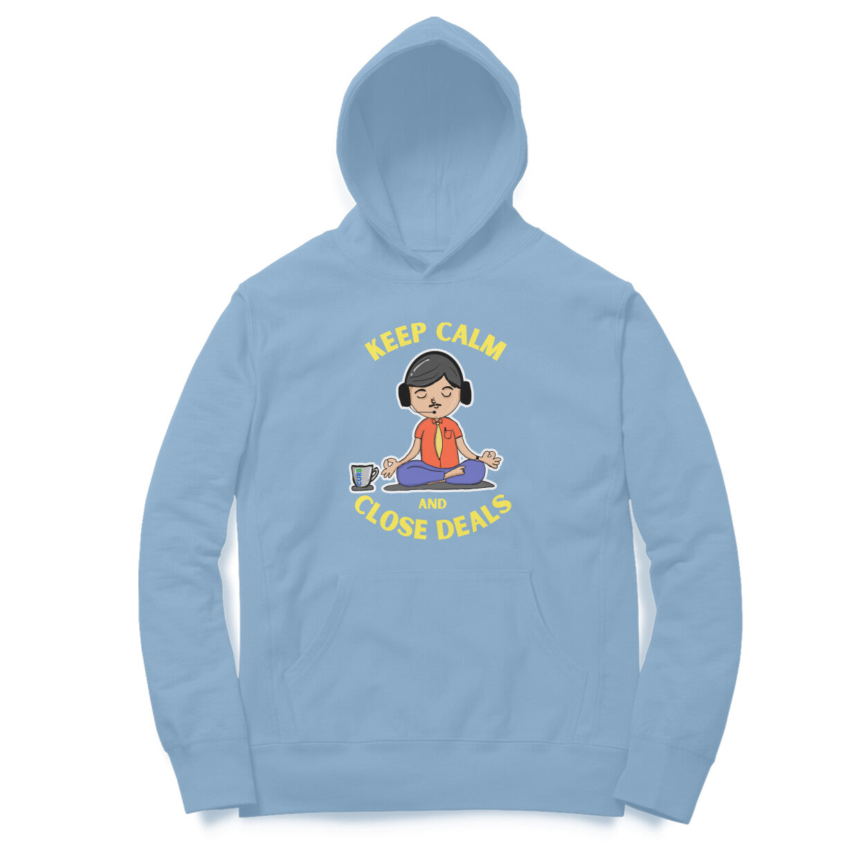 Keep Calm & Cur8 Cotton Hoodie