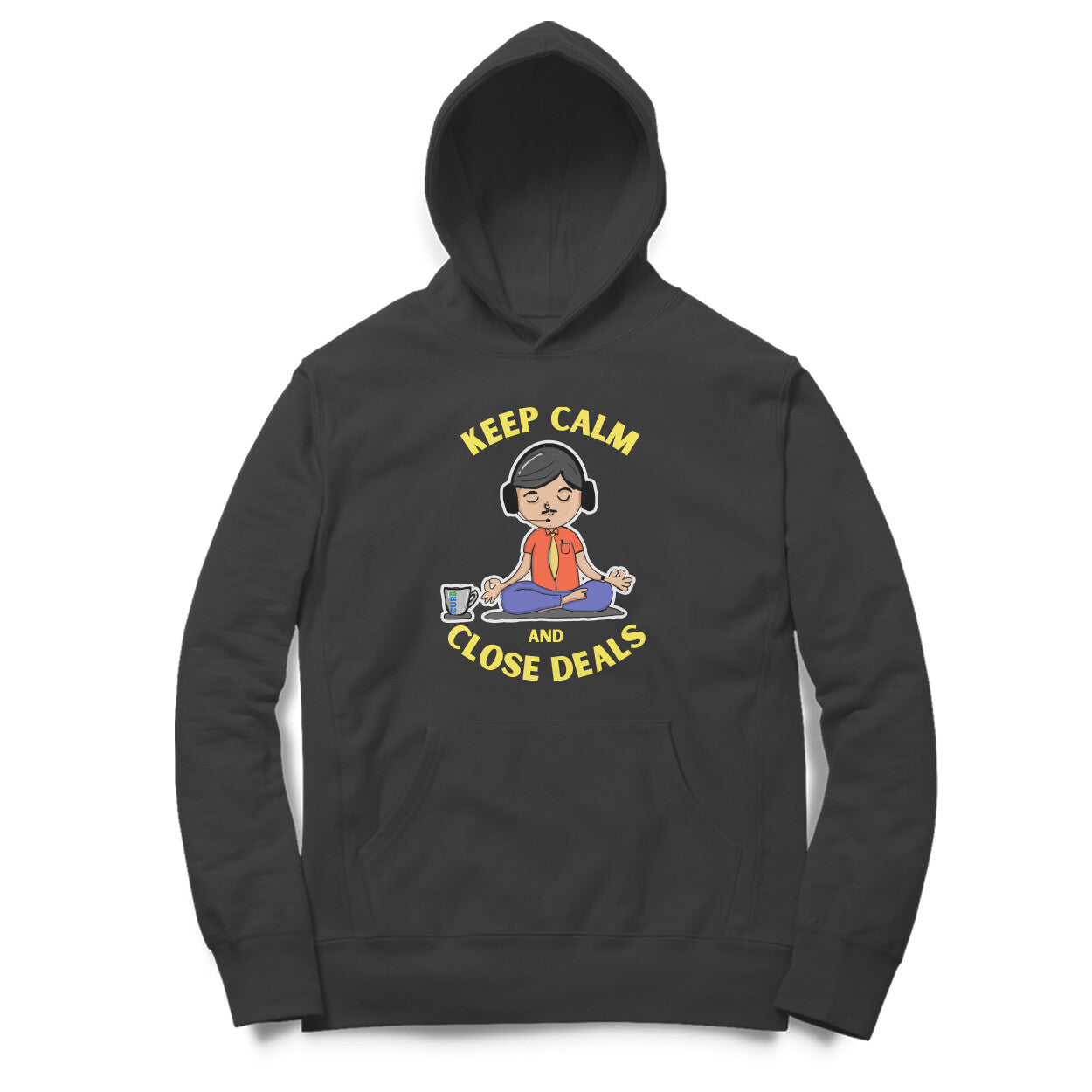 Keep Calm & Cur8 Cotton Hoodie