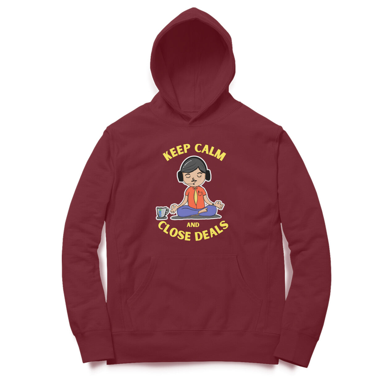 Keep Calm & Cur8 Cotton Hoodie