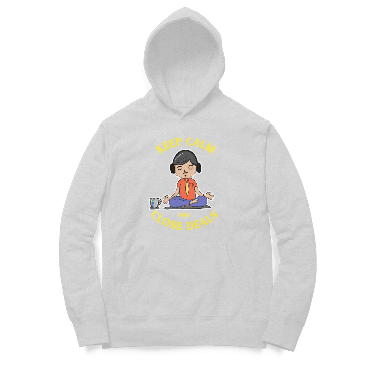 Keep Calm & Cur8 Cotton Hoodie