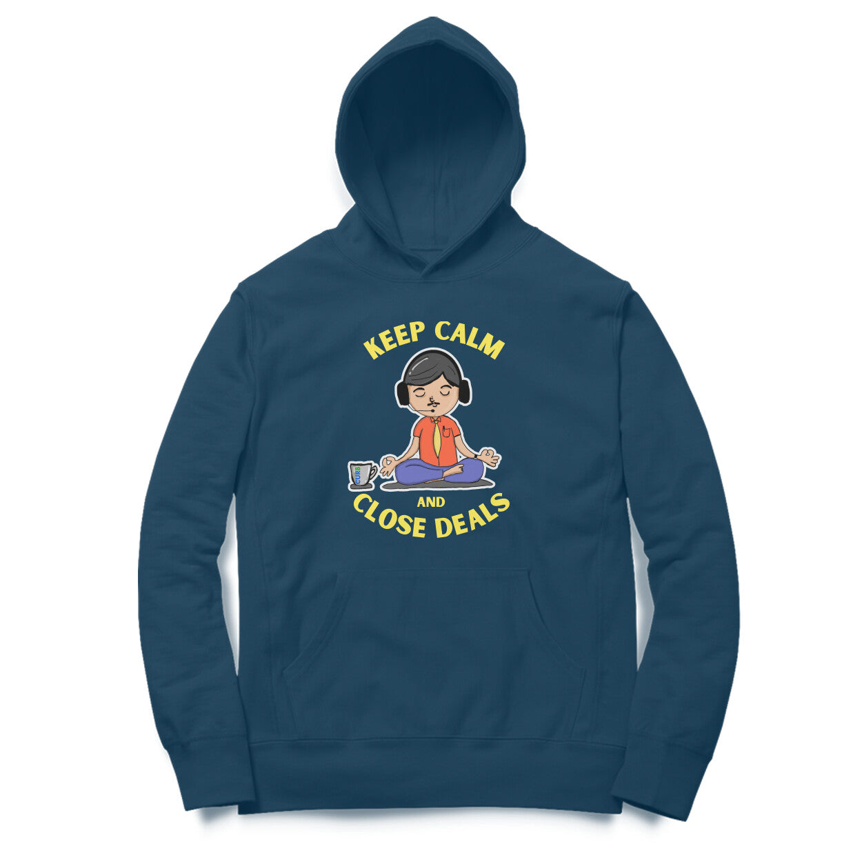 Keep Calm & Cur8 Cotton Hoodie