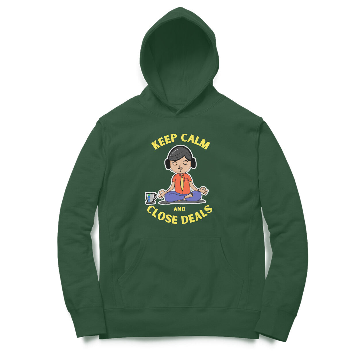 Keep Calm & Cur8 Cotton Hoodie