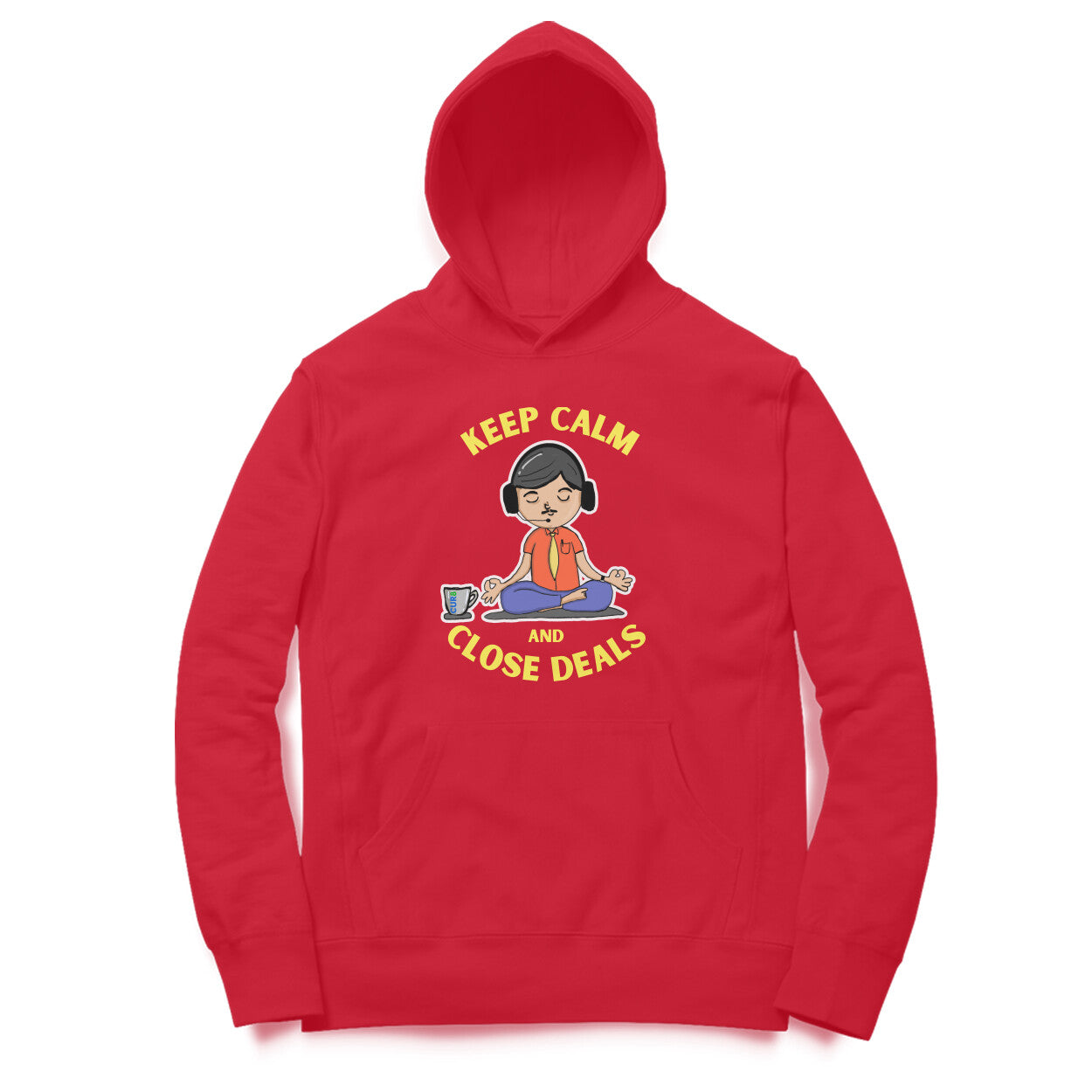 Keep Calm & Cur8 Cotton Hoodie