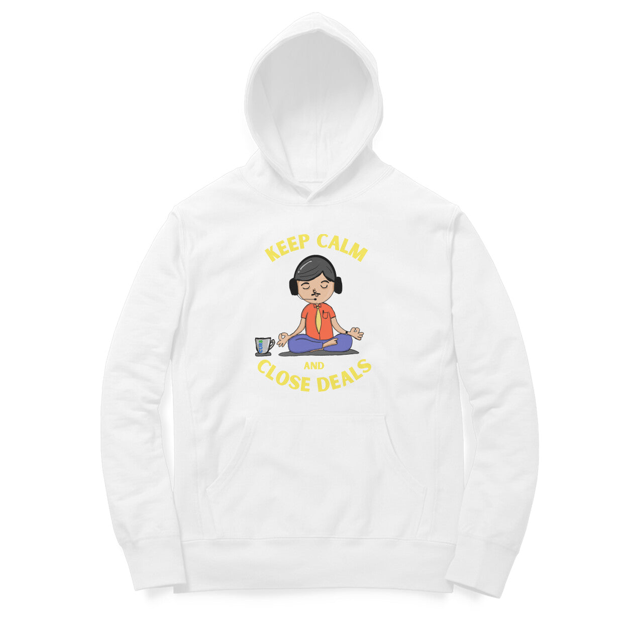Keep Calm & Cur8 Cotton Hoodie