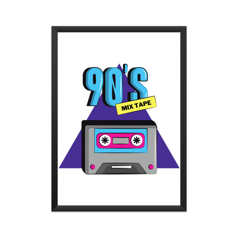 BILKOOL 90'S MIX TAPE A4 Poster