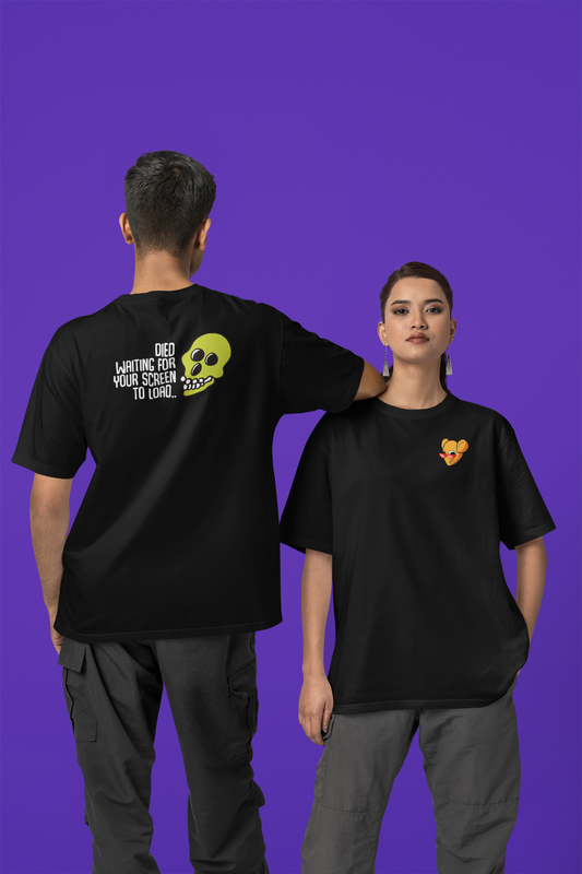 Corporat Died Waiting Oversized T-Shirt