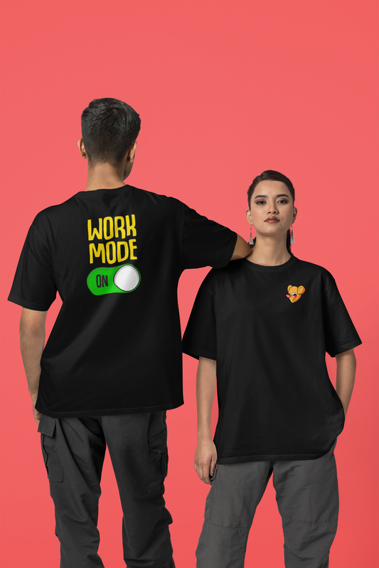 Corporat Work Mode On Oversized T-Shirt