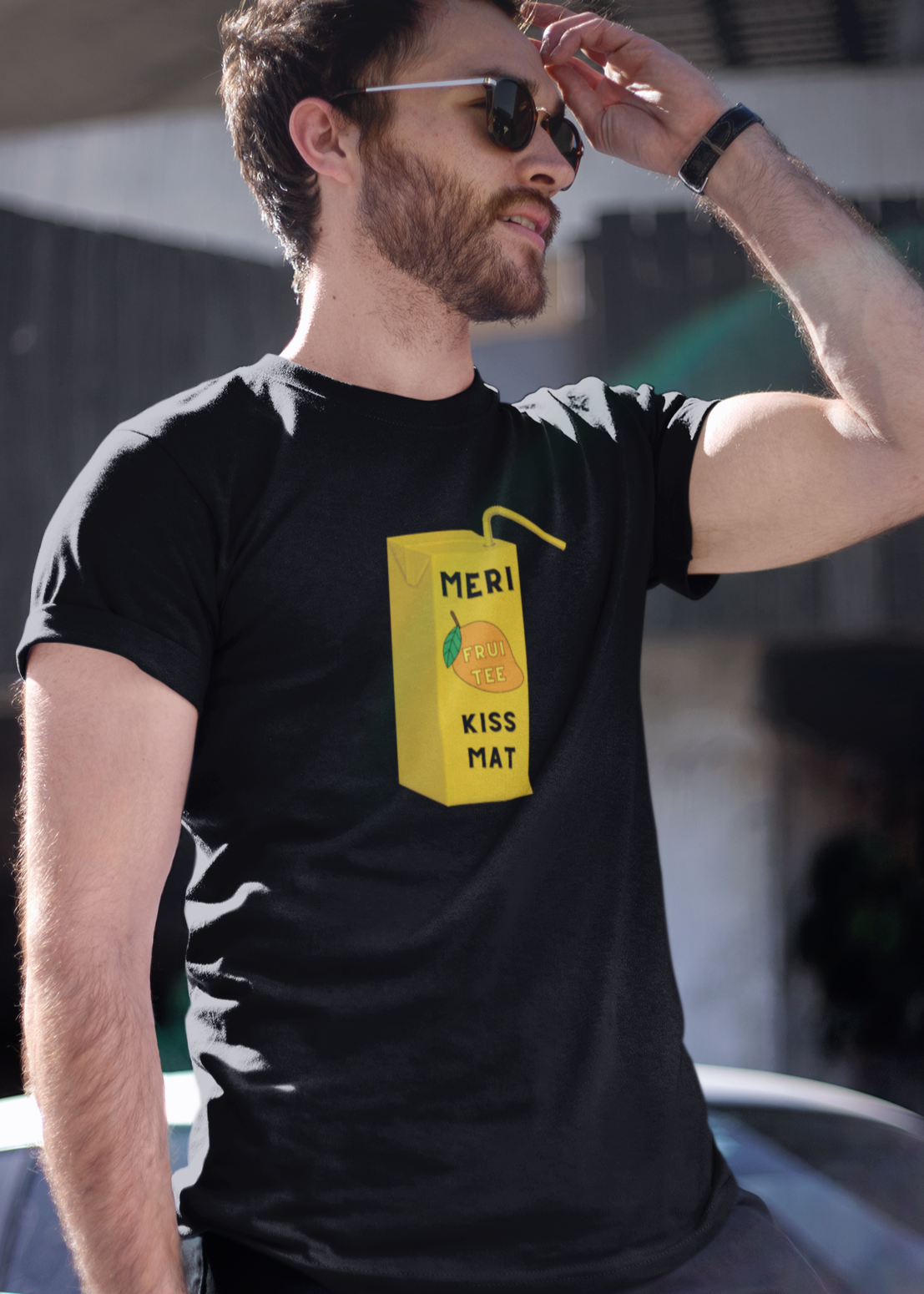 Bilkool Fruitee Kissmat Cotton Half Sleeve T-Shirt