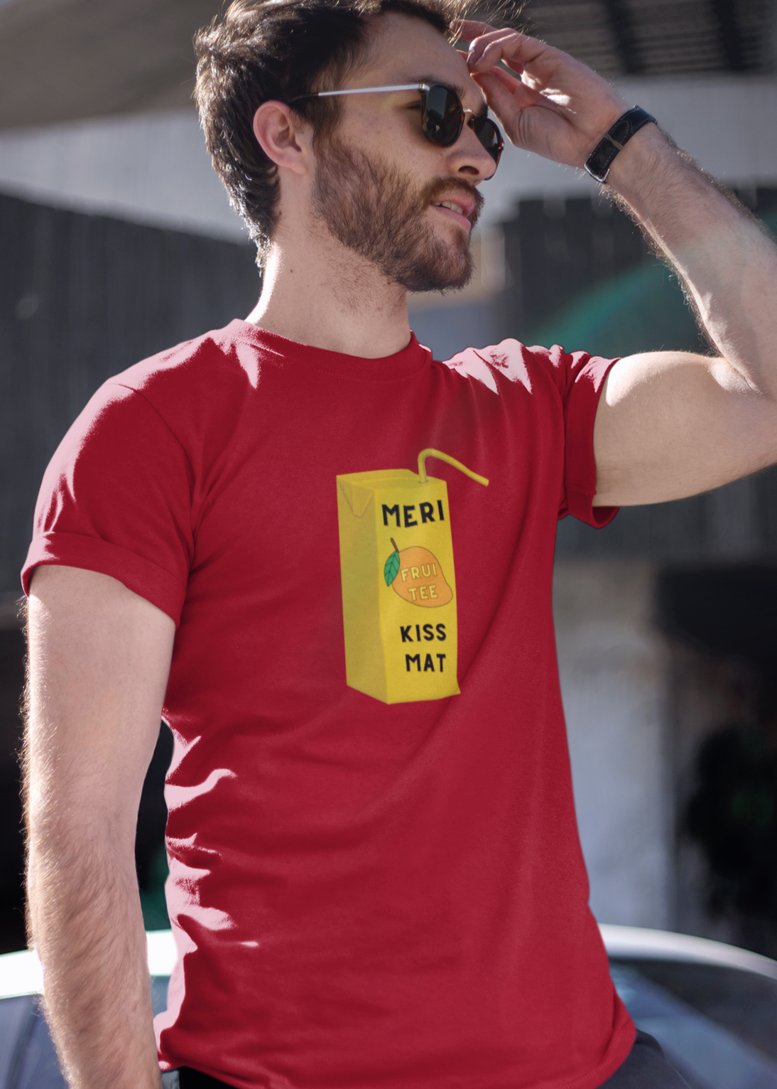 Bilkool Fruitee Kissmat Cotton Half Sleeve T-Shirt