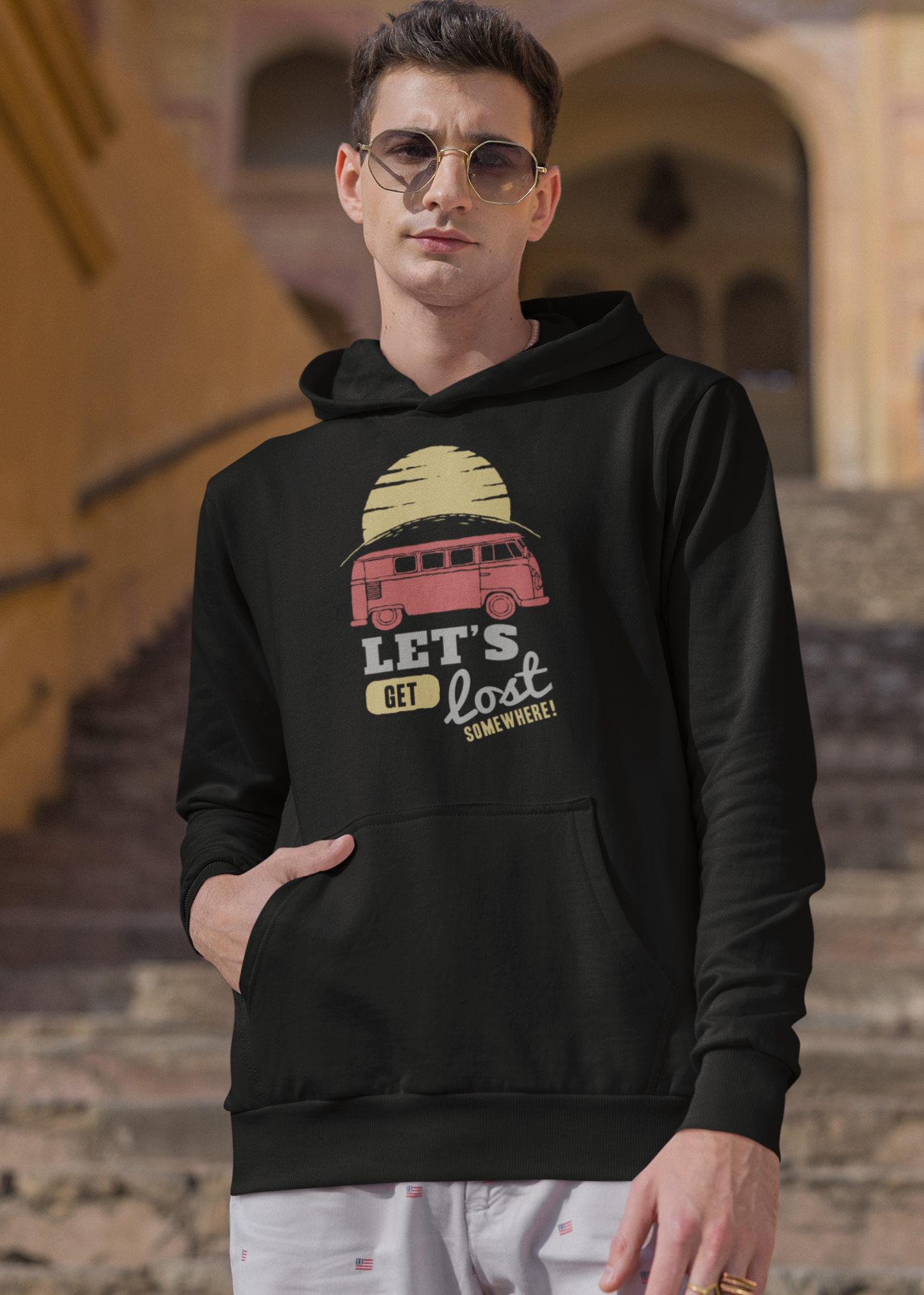 Bilkool Let's Get Lost Cotton Hoodies