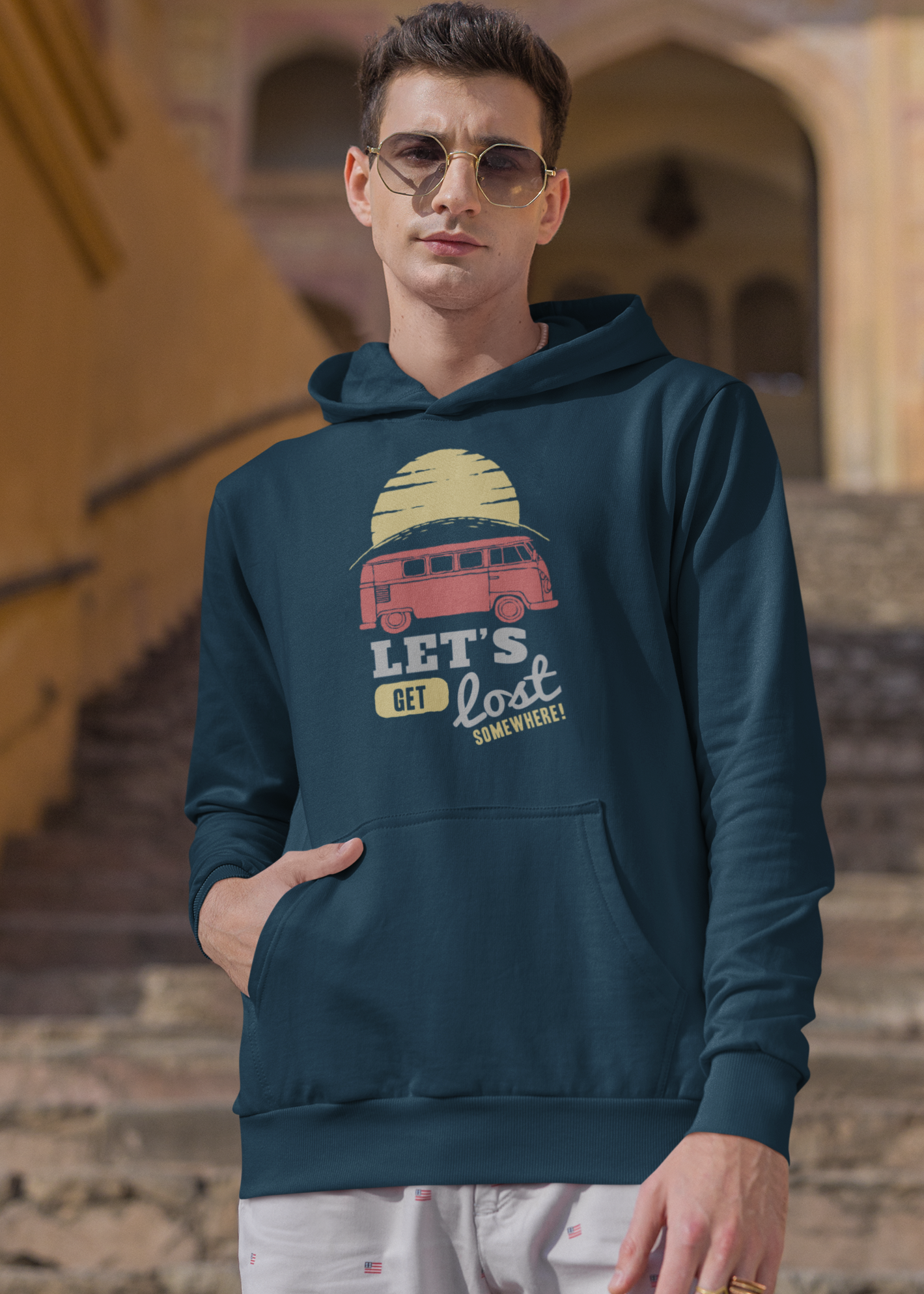 Bilkool Let's Get Lost Cotton Hoodies
