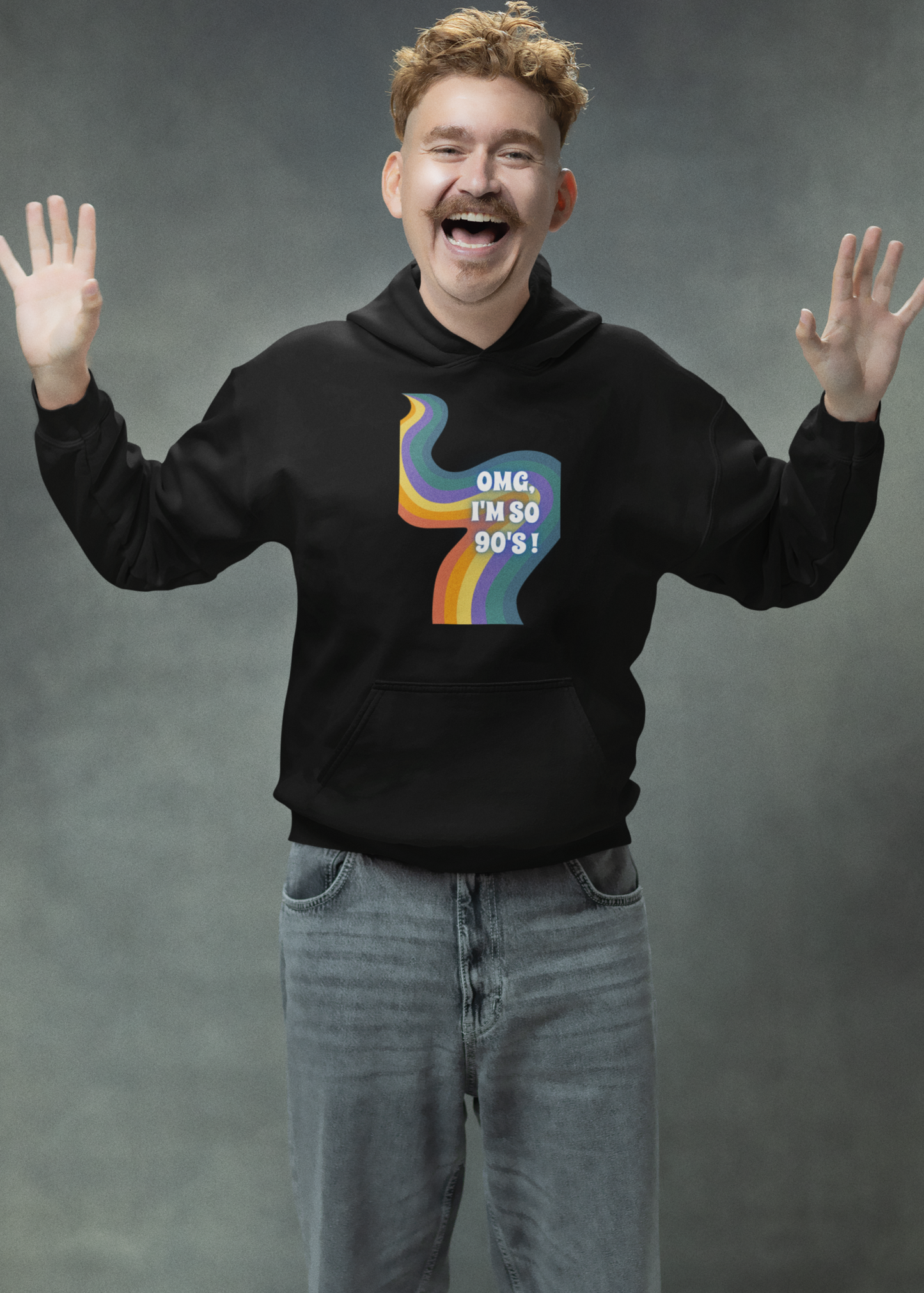 Bilkool OMG I'm So 90's Cotton Hoodies