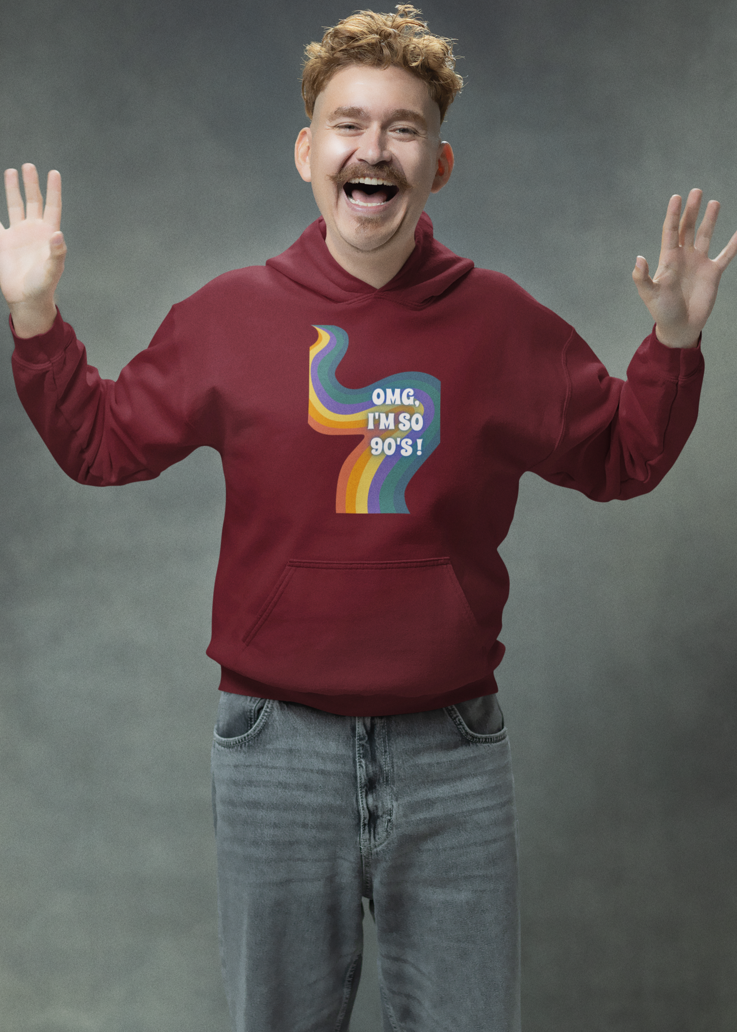 Bilkool OMG I'm So 90's Cotton Hoodies