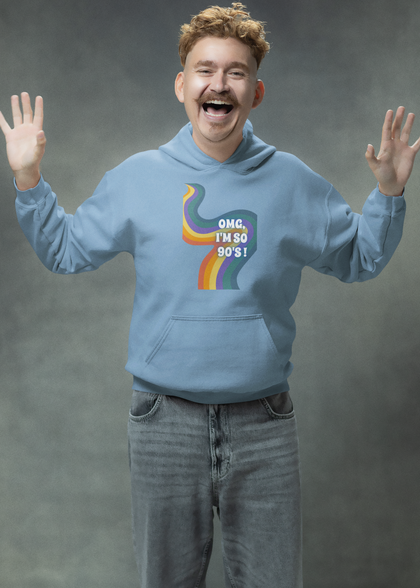 Bilkool OMG I'm So 90's Cotton Hoodies