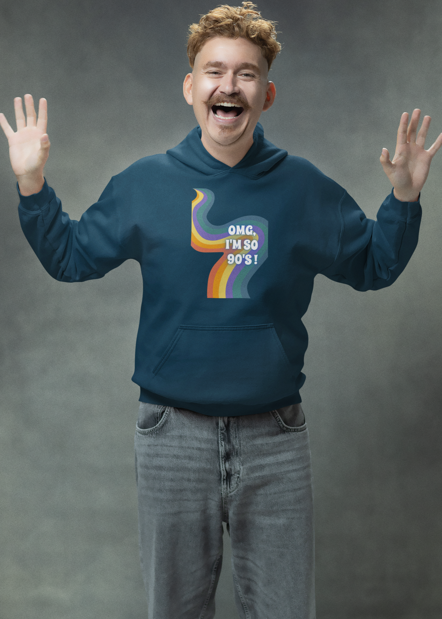 Bilkool OMG I'm So 90's Cotton Hoodies