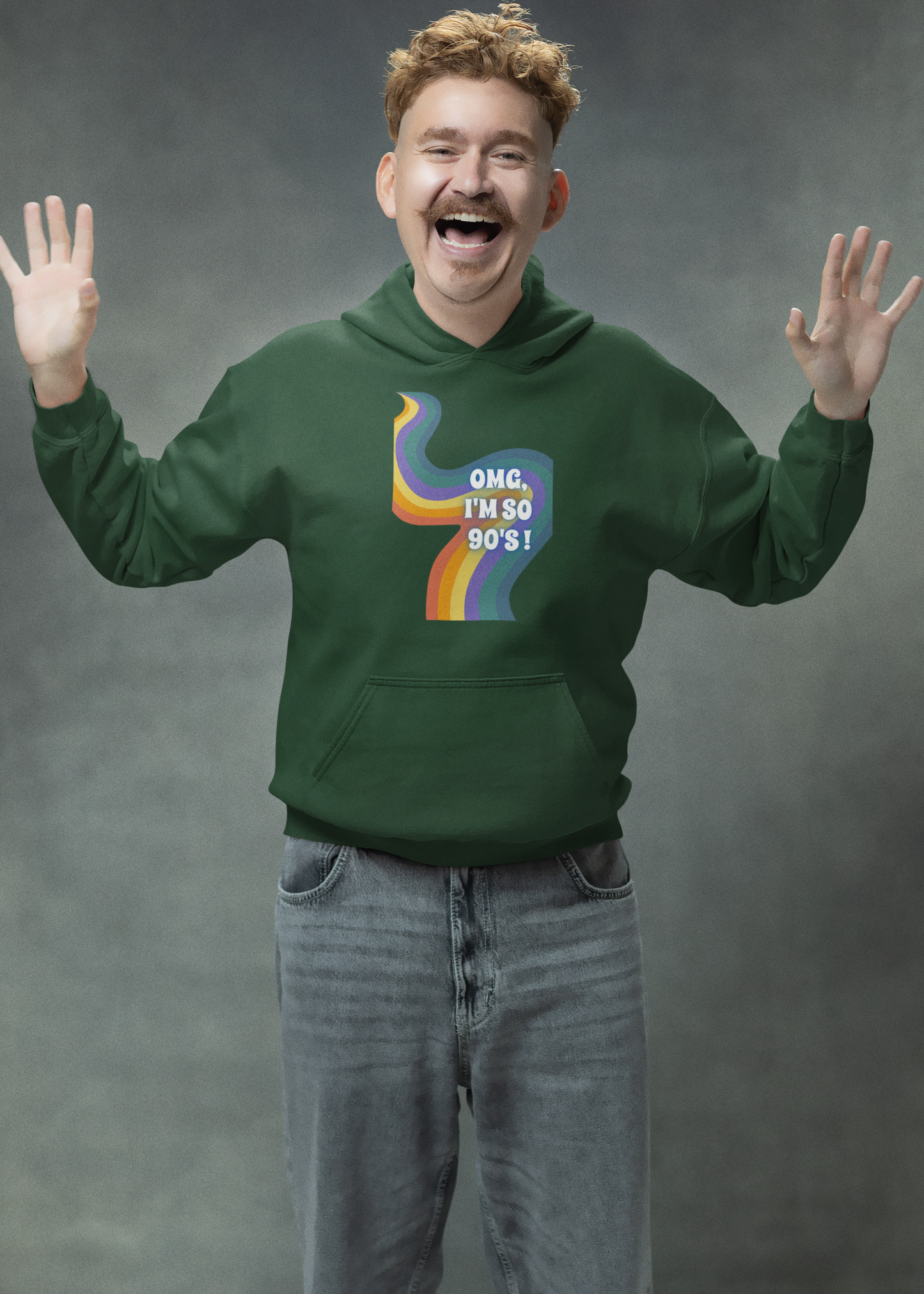 Bilkool OMG I'm So 90's Cotton Hoodies